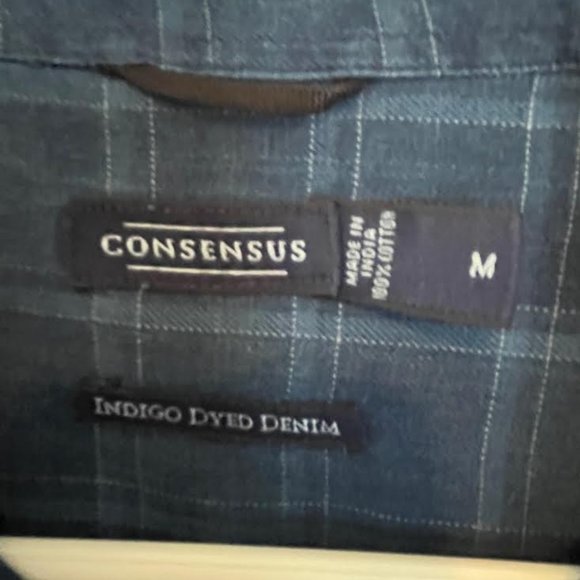 Men's Consensus shirt. Size M. Navy blue. - Picture 2 of 3